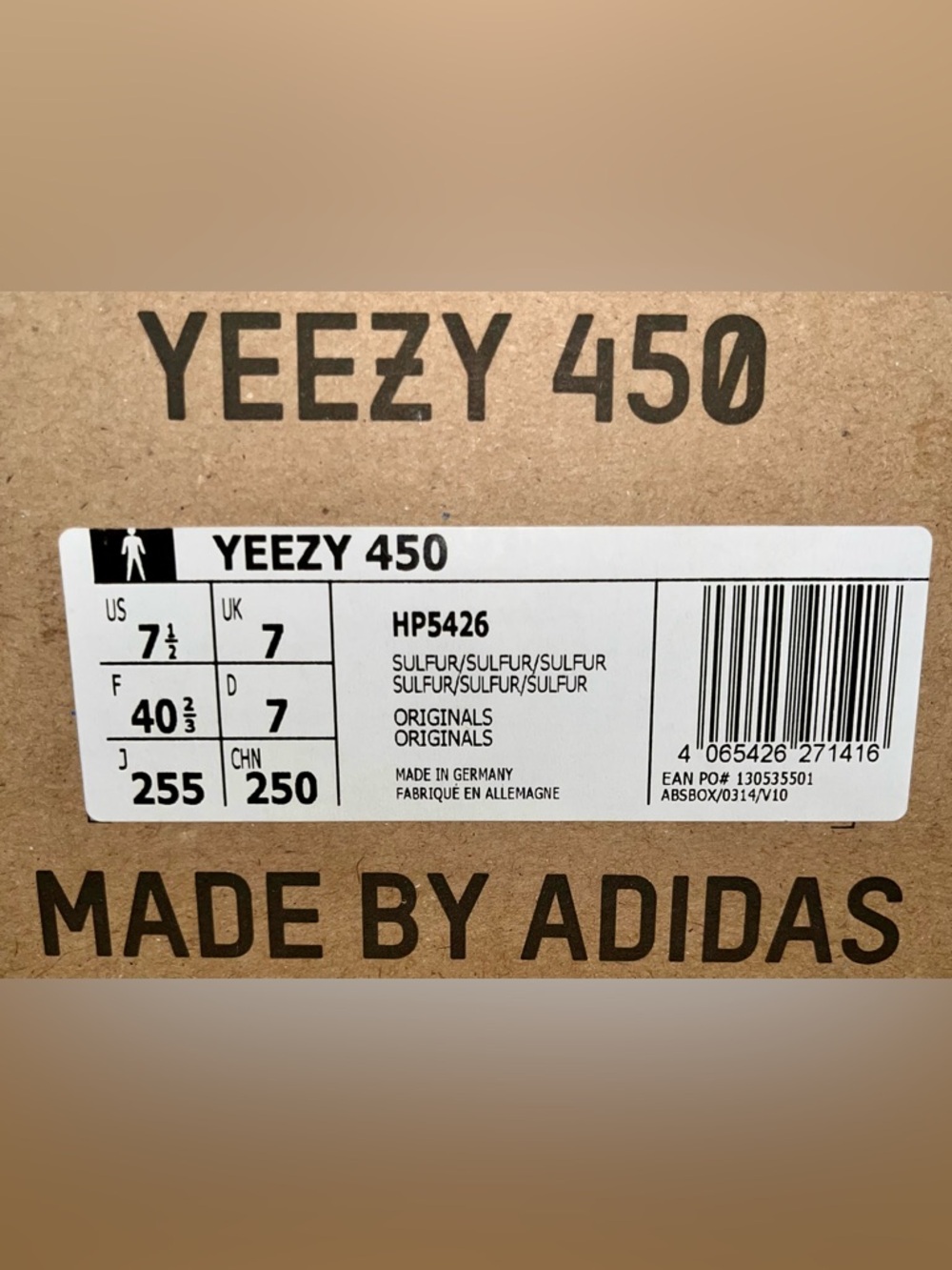 adidas Yeezy 450 ‘Sulfur’ - Picture 8 of 8